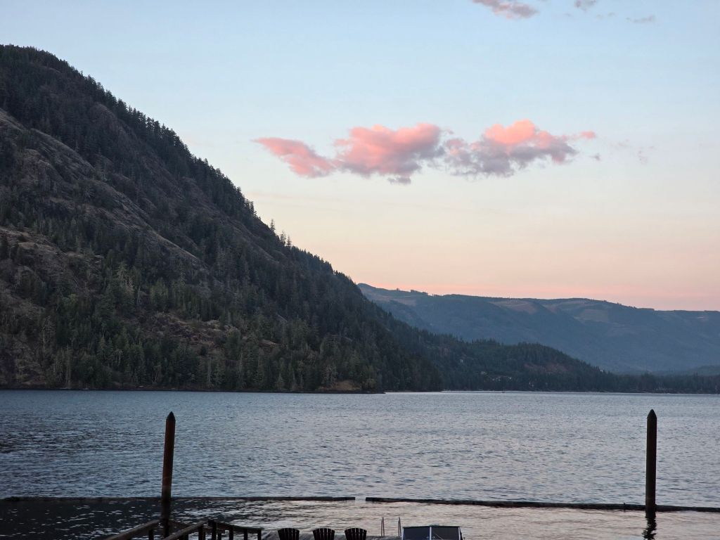 Sunset at Cowichan Lake